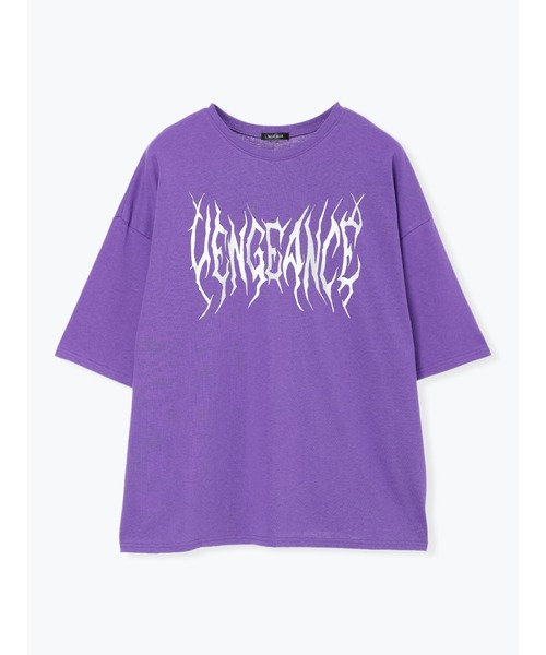 NOEMIE(ノエミー)の「バックボーンバックプリントユニセックスTシャツ(Tシャツ/カットソー・レディース・ブラック/パープル/オフホワイト・M)」の14枚目の写真
