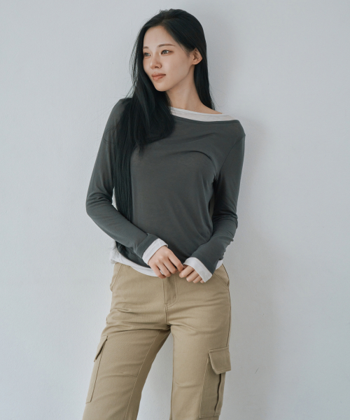 WAARFORWOMAN（ワール・フォー・ウーマン）の「W1154 Dリングカーゴブーツカットパンツ_ベージュ（その他パンツ・レディース・その他・SMALL/MEDIUM/LARGE）」の4枚目の写真