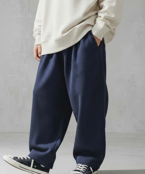 THE CASUAL(カジュアル)の「スウェット ルーズタックパンツ(スウェットパンツ・キッズ・ブラック系2/ネイビー/ブラック/ブラック系1/ベージュ系1/グレイッシュベージュ/ダークグレー/杢グレー/グレー系2/ベージュ系2/チャコールグレー/グレー系1・130/120/150/160/110/140)」の12枚目の写真