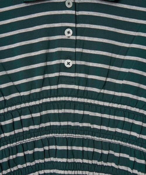 coen(コーエン)の「ウエストシャーリング マルチボーダーラガーシャツ(Tシャツ/カットソー・レディース・ブラウン/ダークグリーン・L/M)」の16枚目の写真