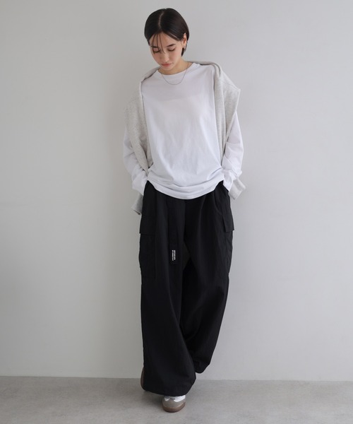 ANME(アンメ)の「ベーシック長袖Tシャツ(Tシャツ/カットソー・レディース・オフホワイト/オートミール・L/M)」の5枚目の写真