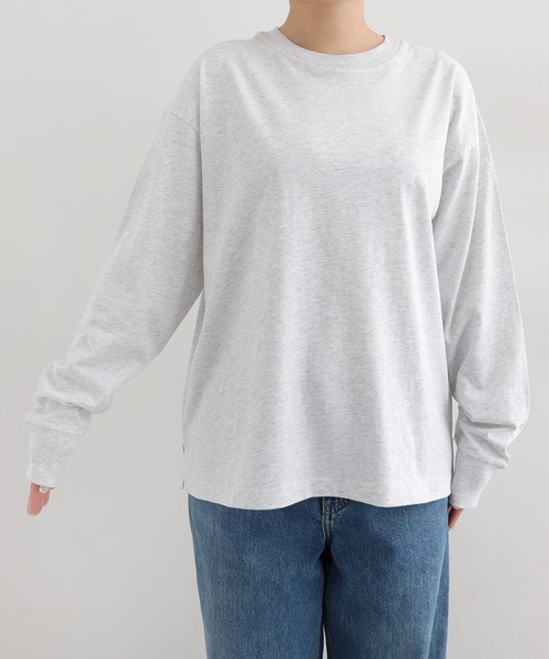 ANME(アンメ)の「ベーシック長袖Tシャツ(Tシャツ/カットソー・レディース・オフホワイト/オートミール・L/M)」の12枚目の写真