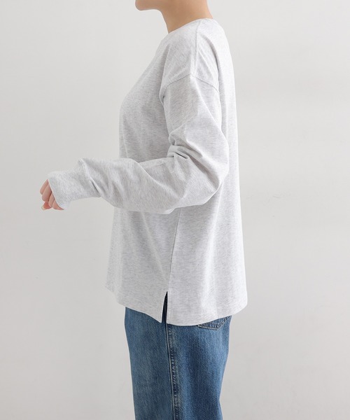 ANME(アンメ)の「ベーシック長袖Tシャツ(Tシャツ/カットソー・レディース・オフホワイト/オートミール・L/M)」の13枚目の写真