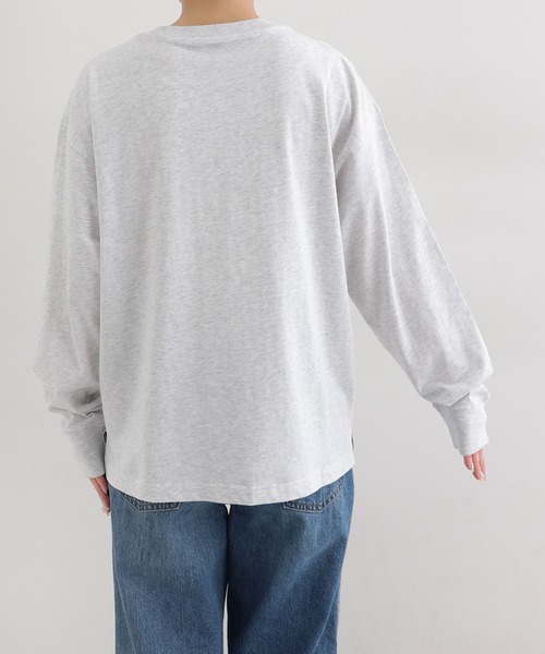 ANME(アンメ)の「ベーシック長袖Tシャツ(Tシャツ/カットソー・レディース・オフホワイト/オートミール・L/M)」の14枚目の写真