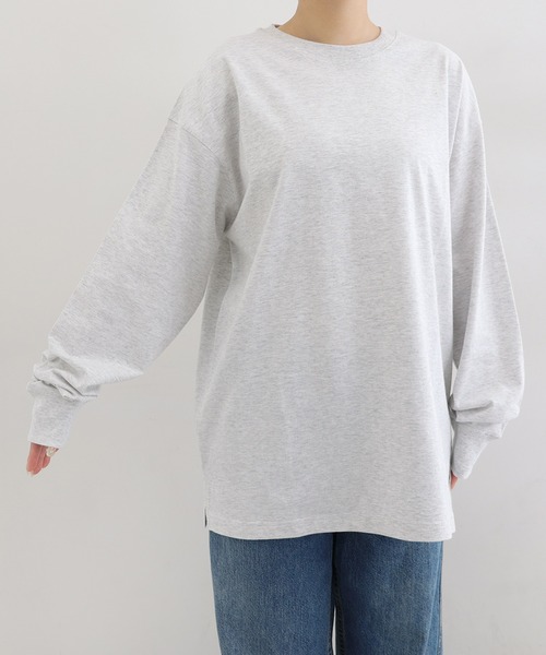 ANME(アンメ)の「ベーシック長袖Tシャツ(Tシャツ/カットソー・レディース・オフホワイト/オートミール・L/M)」の15枚目の写真