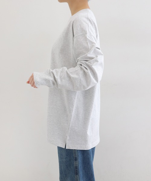 ANME(アンメ)の「ベーシック長袖Tシャツ(Tシャツ/カットソー・レディース・オフホワイト/オートミール・L/M)」の16枚目の写真