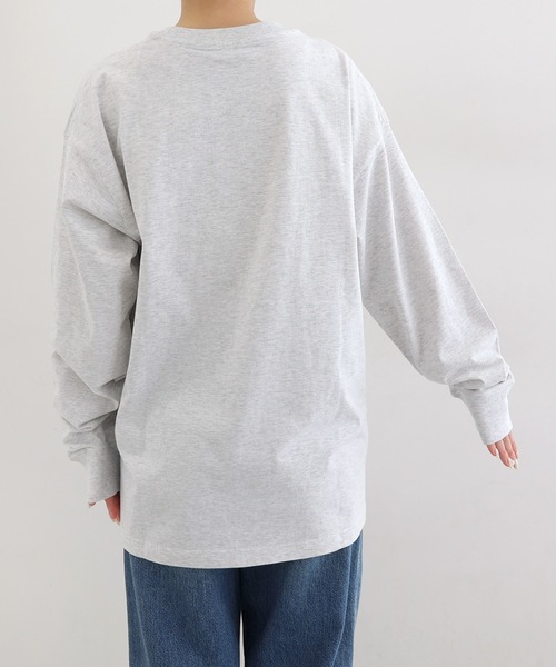 ANME(アンメ)の「ベーシック長袖Tシャツ(Tシャツ/カットソー・レディース・オフホワイト/オートミール・L/M)」の17枚目の写真