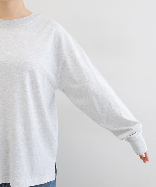 ANME(アンメ)の「ベーシック長袖Tシャツ(Tシャツ/カットソー・レディース・オフホワイト/オートミール・L/M)」の19枚目の写真