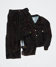 BEAVER（ビーバー）の「B omnivore/ビーオムニボー　FLOCKY DENIM COVERALLS フロッキーデニムカバーオール（デニムジャケット）」