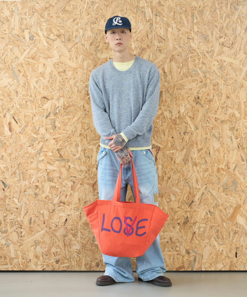 LOSERS CLUB（ルーザーズクラブ）の「LSC ロゴ ホットフィックス ラブ エコバッグ オレンジ（ショルダーバッグ・レディース・その他・F）」の8枚目の写真
