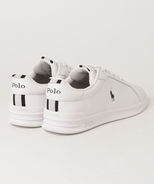 POLO RALPH LAUREN（ポロ ラルフ ローレン）の「ポロ ラルフ ローレン HERITAGE COURT II ヘリテージコート Ⅱ  スニーカー（スニーカー・メンズ・ホワイト×ブラック・100/90/80）」の2枚目の写真