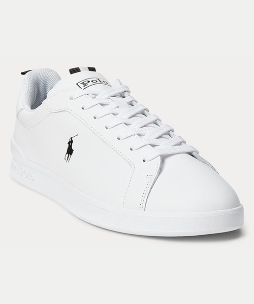 POLO RALPH LAUREN（ポロ ラルフ ローレン）の「ポロ ラルフ ローレン HERITAGE COURT II ヘリテージコート Ⅱ  スニーカー（スニーカー・メンズ・ホワイト×ブラック・100/90/80）」の5枚目の写真