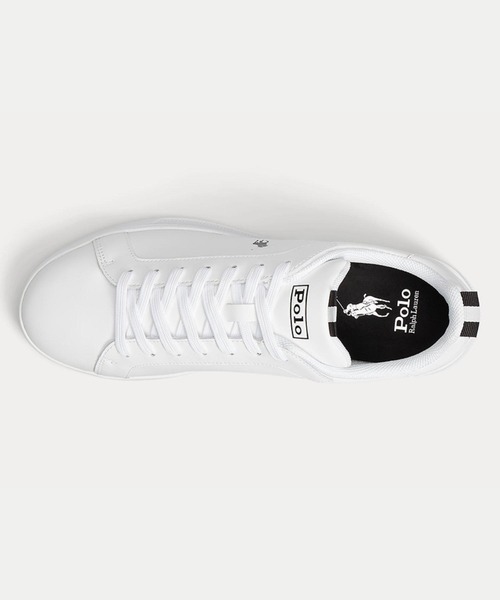 POLO RALPH LAUREN（ポロ ラルフ ローレン）の「ポロ ラルフ ローレン HERITAGE COURT II ヘリテージコート Ⅱ  スニーカー（スニーカー・メンズ・ホワイト×ブラック・100/90/80）」の6枚目の写真