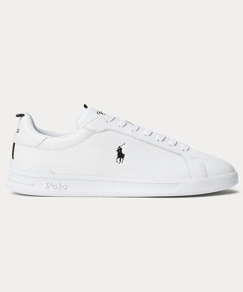 POLO RALPH LAUREN（ポロ ラルフ ローレン）の「ポロ ラルフ ローレン HERITAGE COURT II ヘリテージコート Ⅱ  スニーカー（スニーカー・メンズ・ホワイト×ブラック・100/90/80）」の4枚目の写真