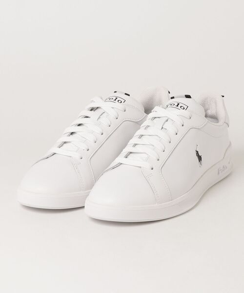 POLO RALPH LAUREN（ポロ ラルフ ローレン）の「ポロ ラルフ ローレン HERITAGE COURT II ヘリテージコート Ⅱ  スニーカー（スニーカー・メンズ・ホワイト×ブラック・100/90/80）」の8枚目の写真