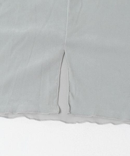 URBAN RESEARCH ROSSO WOMEN(アーバンリサーチ ロッソ)の「シアーベロアバックシームカットソー(Tシャツ/カットソー・レディース・チャコールグレー/ブルー系その他/オフホワイト/ブラウン・FREE)」の10枚目の写真