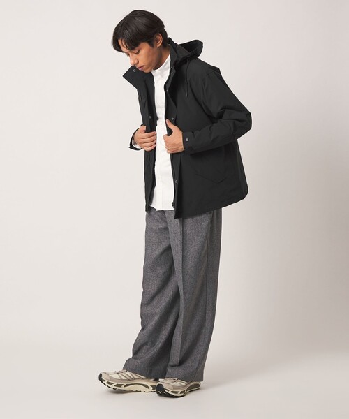 A DAY IN THE LIFE UNITED ARROWS(アデイインザライフユナイテッドアローズ)の「ショート モッズコート 3WAY-撥水-<A DAY IN THE LIFE>(モッズコート・メンズ・ベージュ/ブラック/オリーブ・L/S/M)」の5枚目の写真