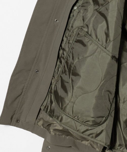 A DAY IN THE LIFE UNITED ARROWS(アデイインザライフユナイテッドアローズ)の「ショート モッズコート 3WAY-撥水-<A DAY IN THE LIFE>(モッズコート・メンズ・ベージュ/ブラック/オリーブ・L/S/M)」の22枚目の写真