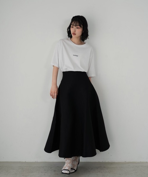 Cla STEllaR(クラステラ)の「きれいめ ニットフレアスカート ロング ブラック(スカート・レディース・ブラック・X-SMALL/SMALL/MEDIUM)」の7枚目の写真