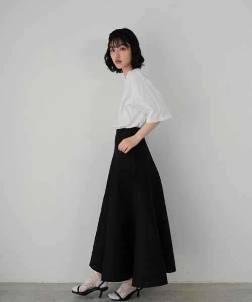 Cla STEllaR(クラステラ)の「きれいめ ニットフレアスカート ロング ブラック(スカート・レディース・ブラック・X-SMALL/SMALL/MEDIUM)」の9枚目の写真