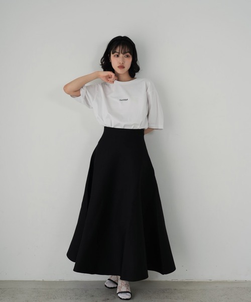 Cla STEllaR(クラステラ)の「きれいめ ニットフレアスカート ロング ブラック(スカート・レディース・ブラック・X-SMALL/SMALL/MEDIUM)」の15枚目の写真