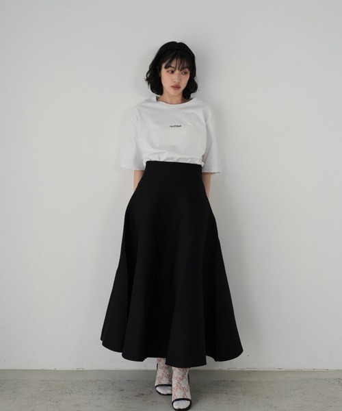 Cla STEllaR(クラステラ)の「きれいめ ニットフレアスカート ロング ブラック(スカート・レディース・ブラック・X-SMALL/SMALL/MEDIUM)」の16枚目の写真