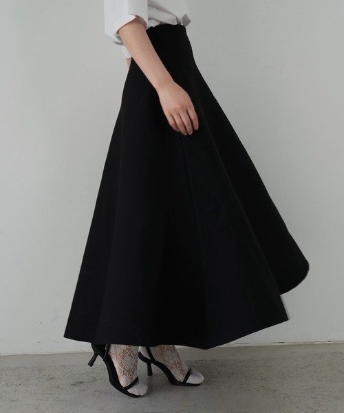 Cla STEllaR(クラステラ)の「きれいめ ニットフレアスカート ロング ブラック(スカート・レディース・ブラック・X-SMALL/SMALL/MEDIUM)」の18枚目の写真