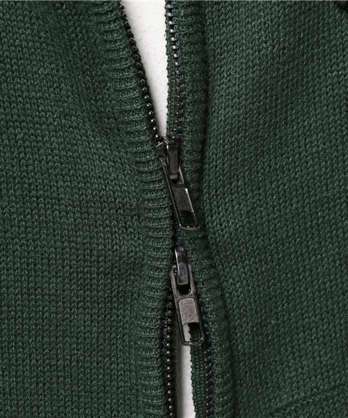 Denime(ドゥニーム)の「CL ZIP PARKA KNIT/コットンリネンニットジップパーカー(カーディガン/ボレロ・メンズ・ネイビー/ベージュ/グリーン・LARGE/MEDIUM/X-LARGE)」の14枚目の写真