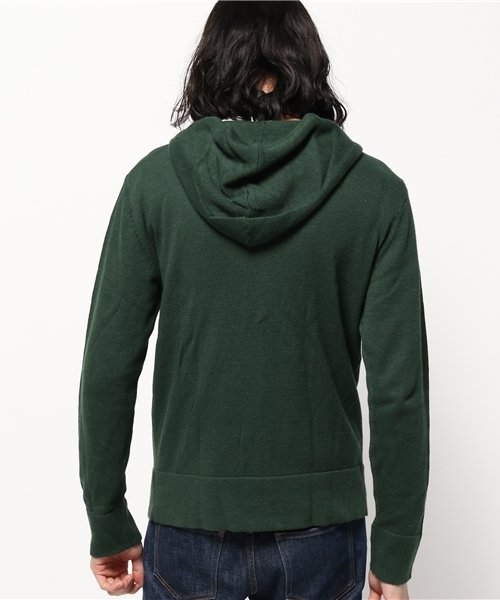 Denime(ドゥニーム)の「CL ZIP PARKA KNIT/コットンリネンニットジップパーカー(カーディガン/ボレロ・メンズ・ネイビー/ベージュ/グリーン・LARGE/MEDIUM/X-LARGE)」の9枚目の写真