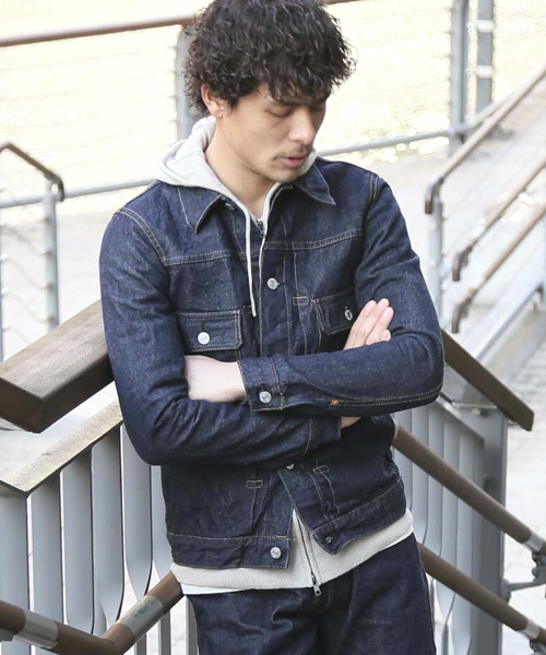 Denime(ドゥニーム)の「CL ZIP PARKA KNIT/コットンリネンニットジップパーカー(カーディガン/ボレロ・メンズ・ネイビー/ベージュ/グリーン・LARGE/MEDIUM/X-LARGE)」の16枚目の写真