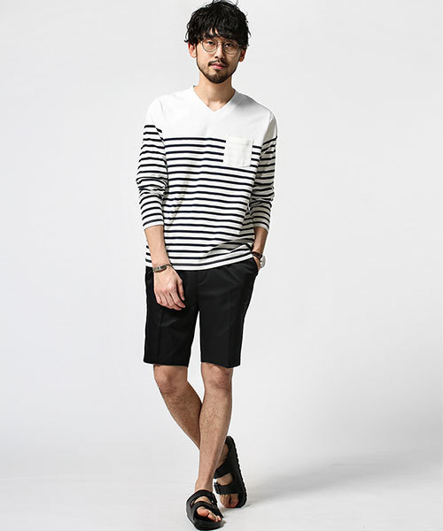 NANO universe(ナノユニバース)の「40/2パネルボーダーTee L/S(Tシャツ/カットソー・メンズ・その他3/その他2/その他1/その他4・LARGE/X-LARGE/MEDIUM/SMALL)」の15枚目の写真