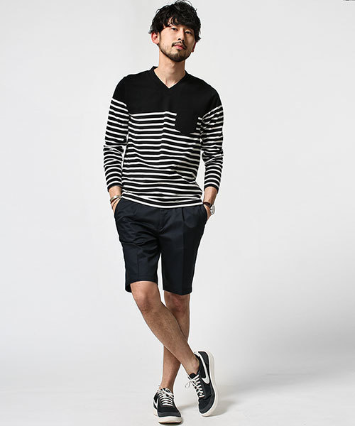 NANO universe(ナノユニバース)の「40/2パネルボーダーTee L/S(Tシャツ/カットソー・メンズ・その他3/その他2/その他1/その他4・LARGE/X-LARGE/MEDIUM/SMALL)」の14枚目の写真