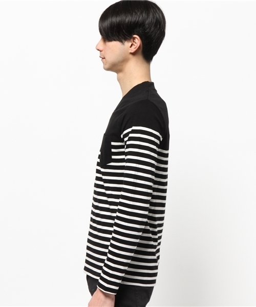 NANO universe(ナノユニバース)の「40/2パネルボーダーTee L/S(Tシャツ/カットソー・メンズ・その他3/その他2/その他1/その他4・LARGE/X-LARGE/MEDIUM/SMALL)」の8枚目の写真