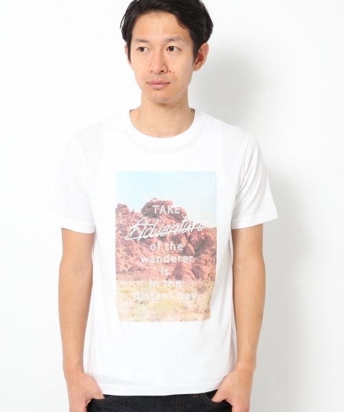 GLOBAL WORK（グローバルワーク）の「コーマテンジクプリントＴＥＥ/713280（Tシャツ/カットソー・メンズ・グレー/ホワイト系その他/カーキ/ブラック/ネイビー/その他1/ホワイト/ワインレッド/オフホワイト/グレー系その他・X-LARGE/SMALL/LARGE/MEDIUM）」の3枚目の写真