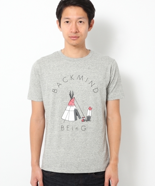 GLOBAL WORK（グローバルワーク）の「コーマテンジクプリントＴＥＥ/713280（Tシャツ/カットソー・メンズ・グレー/ホワイト系その他/カーキ/ブラック/ネイビー/その他1/ホワイト/ワインレッド/オフホワイト/グレー系その他・X-LARGE/SMALL/LARGE/MEDIUM）」の5枚目の写真