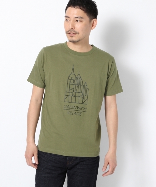 GLOBAL WORK（グローバルワーク）の「コーマテンジクプリントＴＥＥ/713280（Tシャツ/カットソー・メンズ・グレー/ホワイト系その他/カーキ/ブラック/ネイビー/その他1/ホワイト/ワインレッド/オフホワイト/グレー系その他・X-LARGE/SMALL/LARGE/MEDIUM）」の7枚目の写真