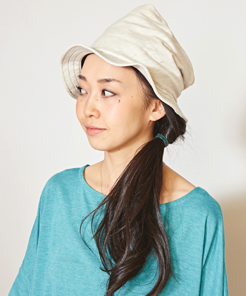 チャイハネ（チャイハネ）の「【チャイハネ】マイリハット（ハット・レディース・ライトグレー/ネイビー/ミント/マスタード/グレー・FREE）」の2枚目の写真