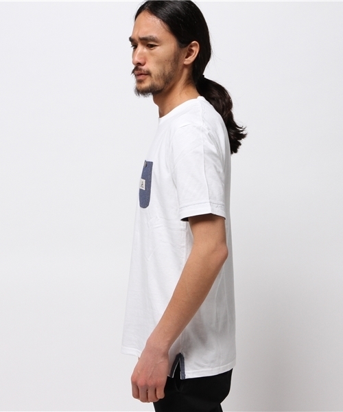 GGD（ジージーディー）の「Modishgaze / USAコットンシャンブレーTシャツ			（Tシャツ/カットソー・メンズ・ホワイト/ブラック・L/M）」の3枚目の写真