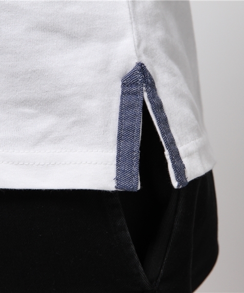 GGD（ジージーディー）の「Modishgaze / USAコットンシャンブレーTシャツ			（Tシャツ/カットソー・メンズ・ホワイト/ブラック・L/M）」の9枚目の写真