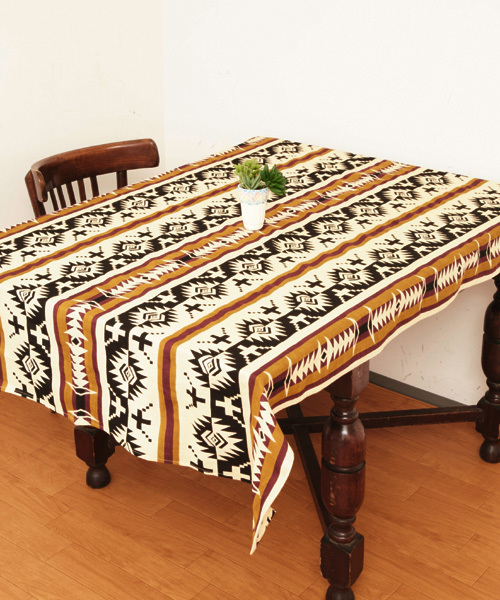 チャイハネ(チャイハネ)の「【チャイハネ】チマヨ柄テーブルクロス Lサイズ(ランチョンマット/テーブルウェア・レディース・ベージュ/ネイビー/ターコイズブルー/グリーン・FREE)」の2枚目の写真