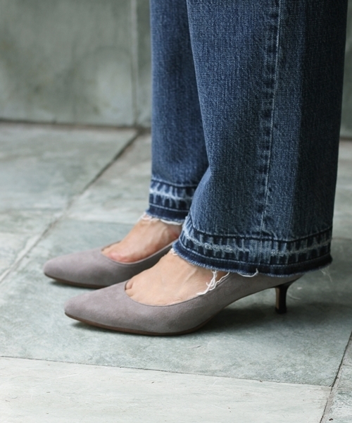 LE TALON（ルタロン）の「【LEE10月号・With10月号掲載】【低反発クッション使用】5cmレザーポインテッドプレーン◆（パンプス・レディース・ベージュ/グレー/ネイビー/ピンク/ベージュ系その他・38/36/37/35.5/36.5/35/37.5）」の2枚目の写真