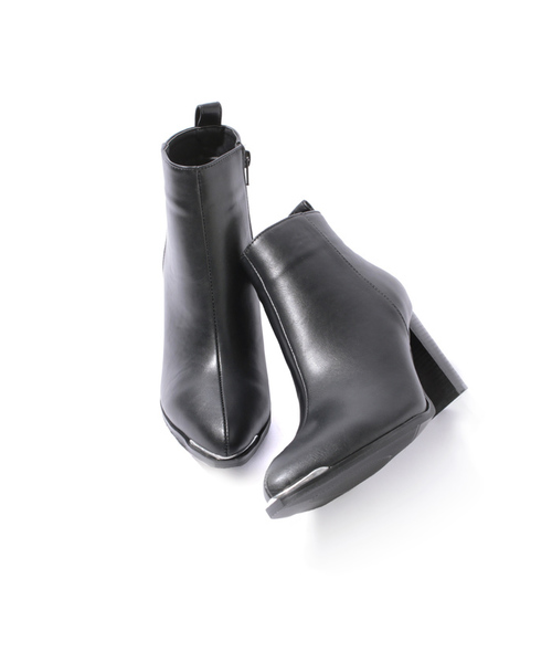 titivate(ティティベイト)の「フロントプレートブーツ(ブーツ・レディース・ブラック系その他/ブラウン/ブラック・LL/M/S/L)」の2枚目の写真