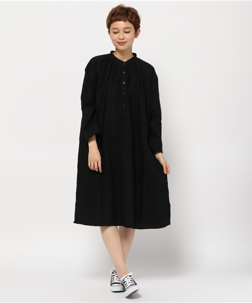 LBC（エルビーシー）の「ラミー起毛スタンドワンピース   （ワンピース・レディース・オレンジ/ネイビー/ブラック・MEDIUM）」の15枚目の写真