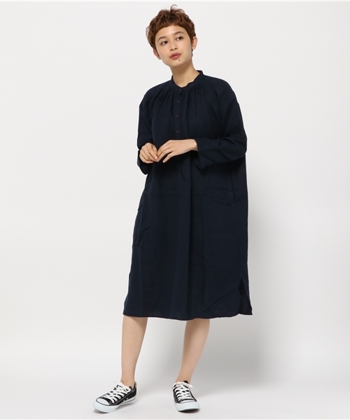 LBC（エルビーシー）の「ラミー起毛スタンドワンピース   （ワンピース・レディース・オレンジ/ネイビー/ブラック・MEDIUM）」の16枚目の写真