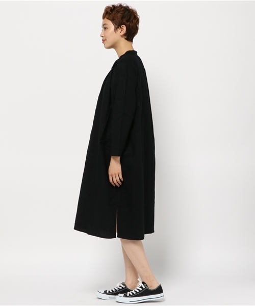 LBC（エルビーシー）の「ラミー起毛スタンドワンピース   （ワンピース・レディース・オレンジ/ネイビー/ブラック・MEDIUM）」の5枚目の写真