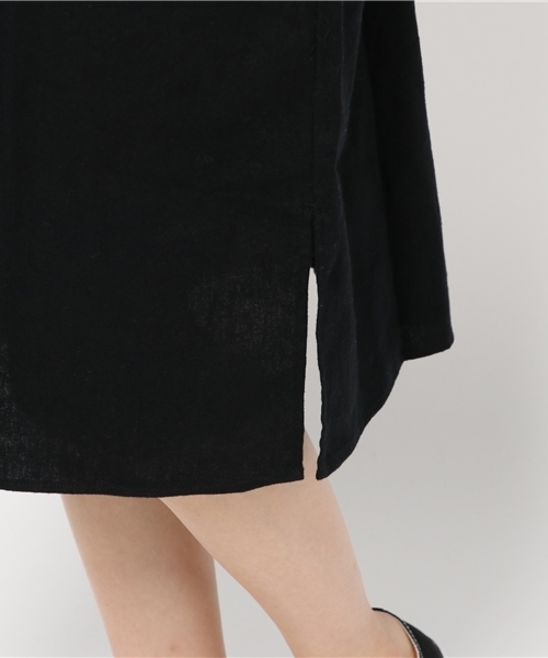 LBC（エルビーシー）の「ラミー起毛スタンドワンピース   （ワンピース・レディース・オレンジ/ネイビー/ブラック・MEDIUM）」の10枚目の写真