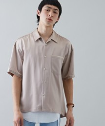 STUDIOUS | 【STUDIOUS】ドレープサテンオープンカラーシャツ(シャツ/ブラウス)