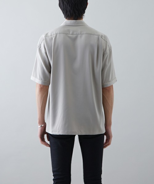 STUDIOUS ベージュ 長袖Tシャツ フリーサイズ STUDIOUS（ステュディオス）の「【STUDIOUS】ドレープサテン