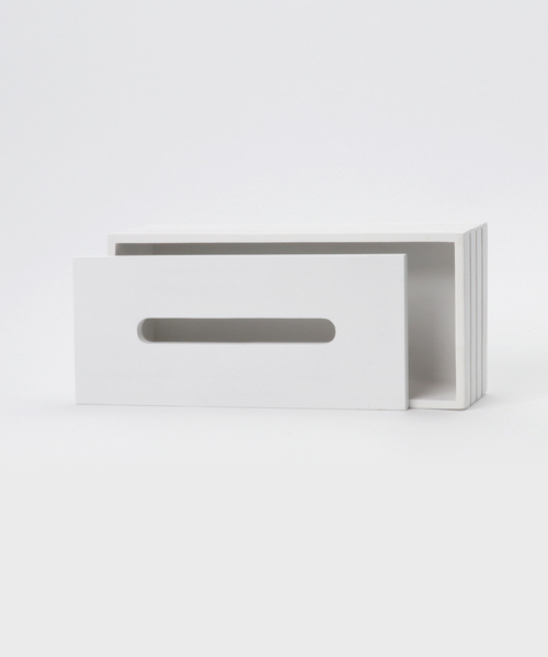 notch.（ノッチ）の「WOODティッシュケース（収納グッズ・レディース・ホワイト/ブラウン・F）」の4枚目の写真