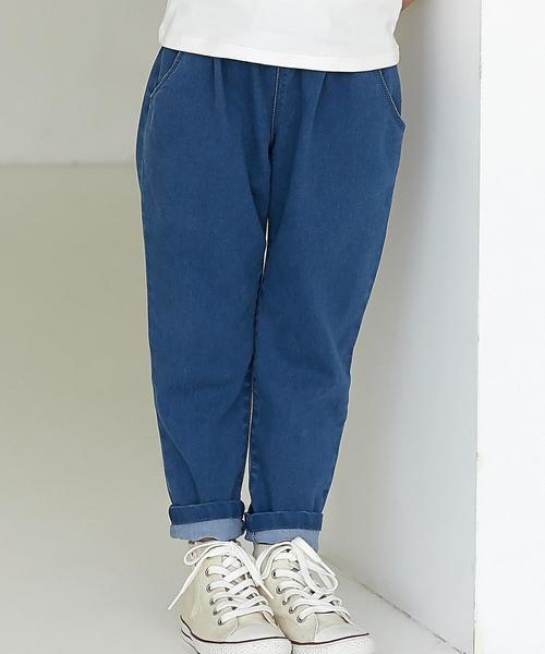 green label relaxing（グリーンレーベルリラクシング）の「【キッズ】GLR ストレッチ リボンデニム ◆（その他パンツ・キッズ・ネイビー/コバルトブルー・105cm/115cm/125cm/135cm/95cm）」の3枚目の写真